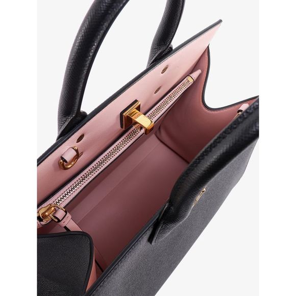 SALVATORE FERRAGAMO WOMAN  Leather handbag with iconic Gancino - Picture 4 of 5